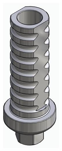 BIONIKA BIOLEVEL, Temporary abutment, implant level, positioned