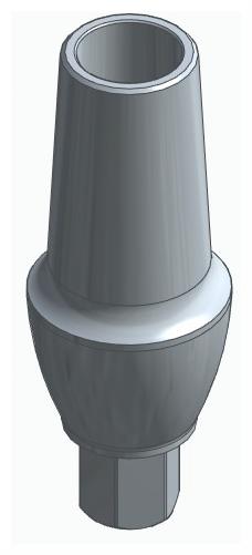 BIOPLANT, Anatomic abutment, straight, positioned