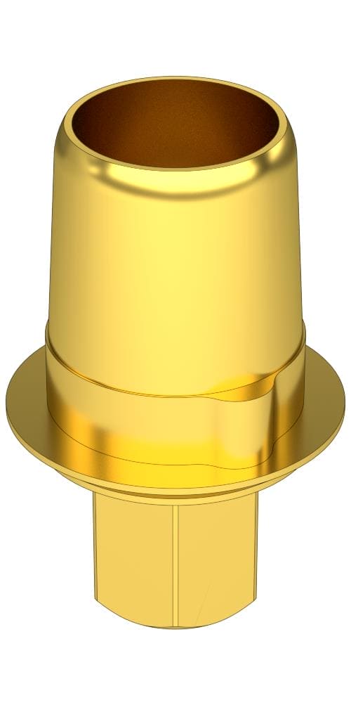 Implie, Titanium base, implant level, positioned
