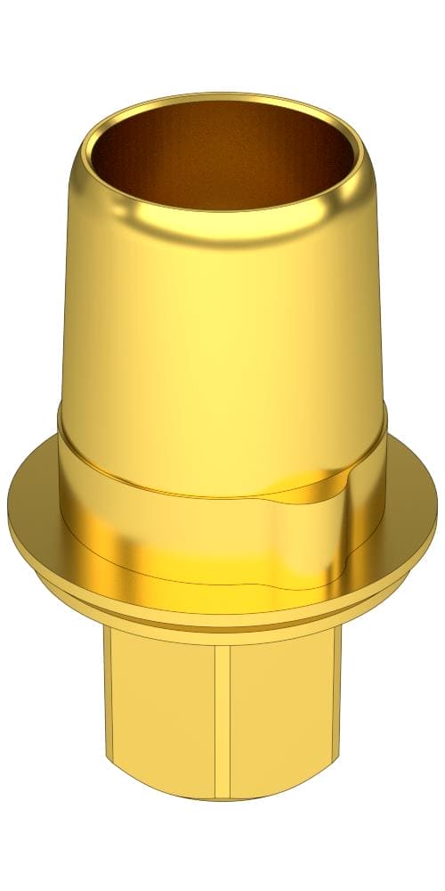 Implie, Titanium base, implant level, positioned