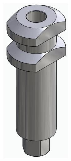 BIOPLANT, Impression coping for open tray, uniform, positioned