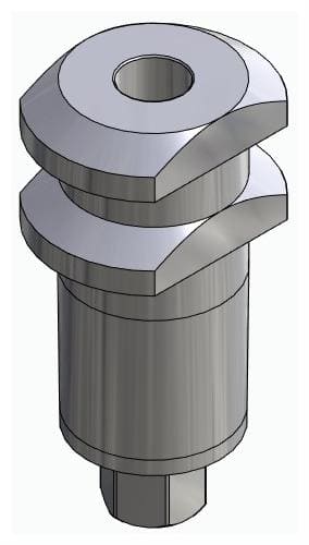 BIOPLANT, Impression coping for open tray, uniform, positioned