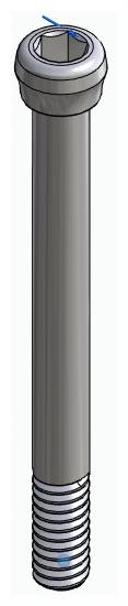 BIOPLANT, Impression coping screw, closed tray, long