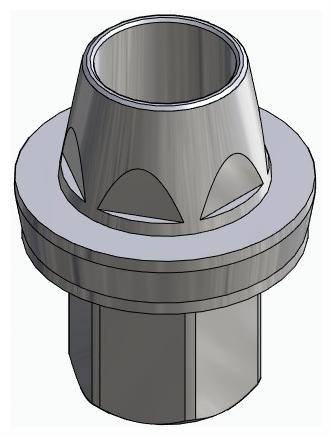 BIONIKA BIOPLANT, Multi-unit abutment, straight with through screw, positioned, narrow, LT2.7