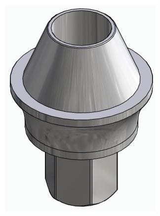 BIOPLANT, Multi-unit abutment, straight with through screw, positioned, wide, LT2.7