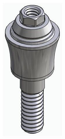 BIOPLANT, Multi-unit abutment, straight, screwable, wide, LT2