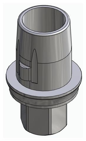 BIOPLANT, Titanium base, positioned