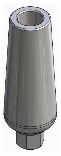 BIOPLANT, Universal abutment, straight, IC, positioned