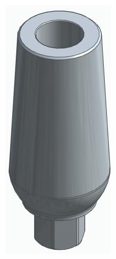 BIOPLANT, Universal abutment, straight, positioned