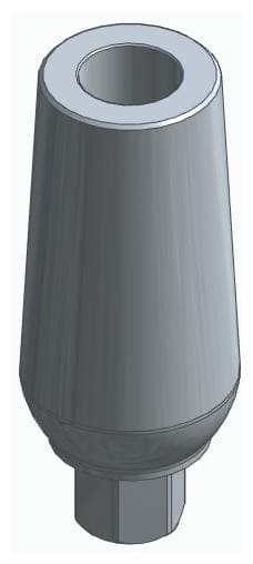 BIOPLANT, Universal abutment, straight, positioned