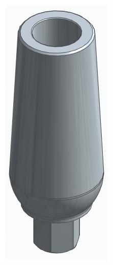 BIOPLANT, Universal abutment, straight, positioned