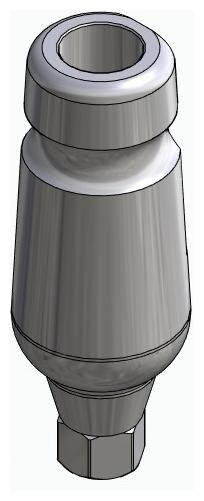 BIONIKA CORTICAL, Universal abutment, straight, IC, positioned