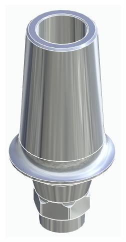 BIONIKA ECOPLANT, Anatomic abutment, straight, positioned