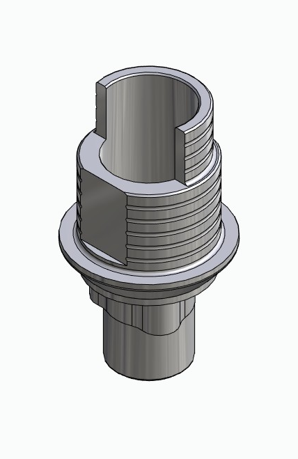 BIONIKA RP, Flexi base, implant level, positioned, type-A