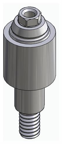 BIONIKA RP, Multi-unit abutment, straight, screwable, wide, LT2