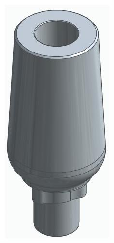 BIONIKA RP, Universal abutment, straight, positioned