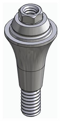 BIONIKA CA, Multi-unit abutment, straight, screwable, wide, LT2