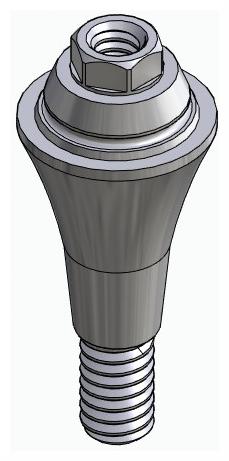 BIONIKA CX, Multi-unit abutment, straight, screwable, wide, LT2
