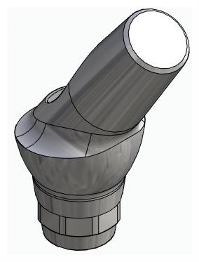 BIONIKA ST, Anatomic abutment, angled, 35°, positioned, type-A