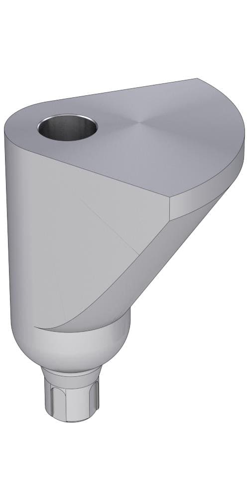 BIONIKA Bonelit Delta abutment, positioned