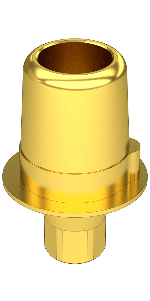 BIONIKA Actival, Titanium base, implant level, positioned