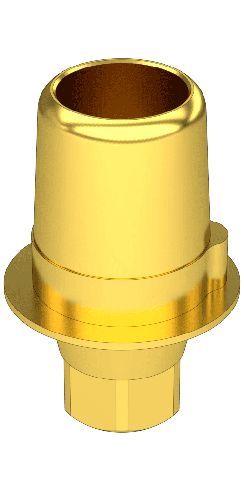 BIONIKA Actival, Titanium base, implant level, positioned