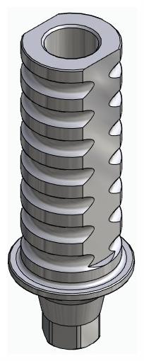BIONIKA AS, Temporary abutment, implant level, positioned