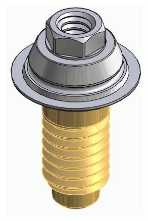 BIONIKA CORTILOG PCL, Multi-unit abutment, straight, screwable, wide, LT2.7