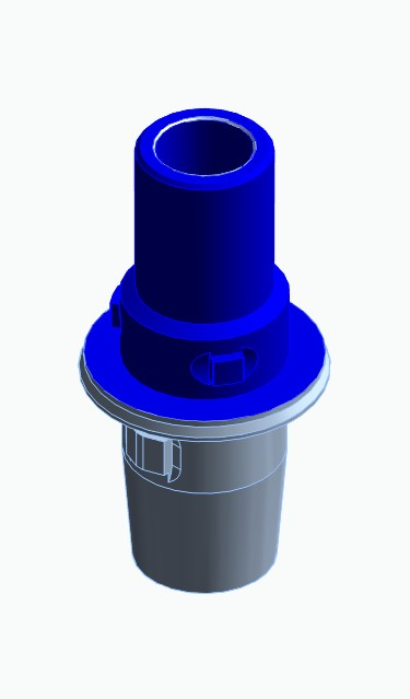BIONIKA CORTILOG PCL, Titanium base, positioned