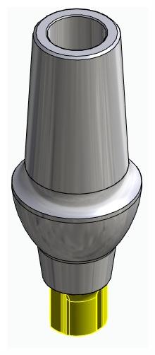 CORTILOG CCL, Anatomic abutment, straight, positioned