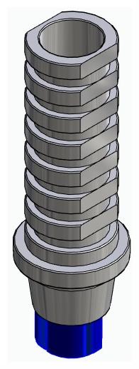 BIONIKA CORTILOG CCL, Temporary abutment, implant level, positioned