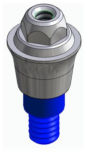 BIONIKA CORTILOG CCL, Multi-unit abutment, straight, screwable, wide, LT2.7