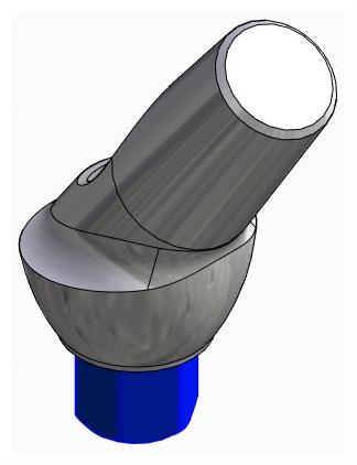 BIONIKA SI, Anatomic abutment, angled, 35°, positioned, type-B