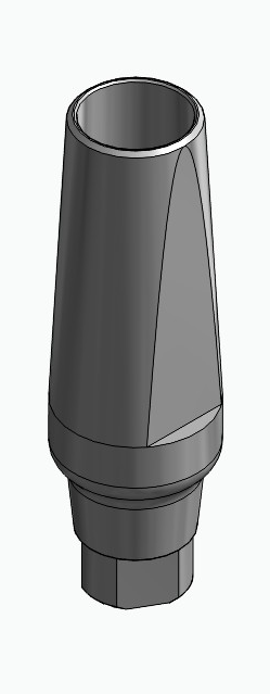 BIONIKA AG, Narrow abutment, straight, positioned