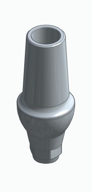 BIONIKA DI UF, Anatomic abutment, straight, positioned