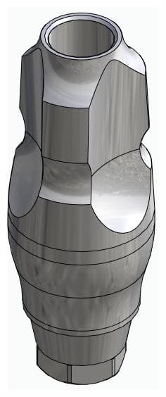 BIONIKA DI UF, Impression coping for closed tray, uniform, positioned