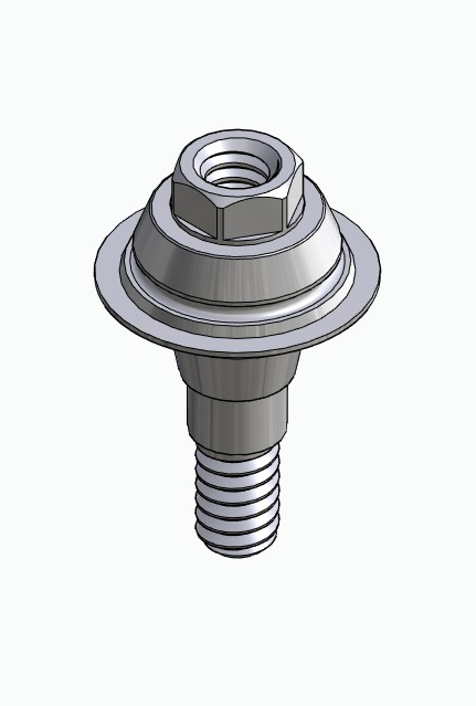 BIONIKA DI UF, Multi-unit abutment, straight, screwable, wide, LT2