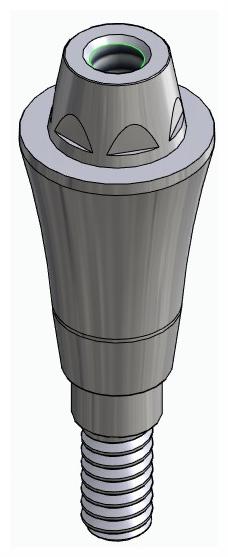 BIONIKA iSy, Multi-unit abutment, straight, screwable, narrow, LT2.7