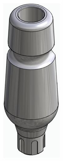 BIONIKA SCANDREA, Universal abutment, straight, IC, positioned