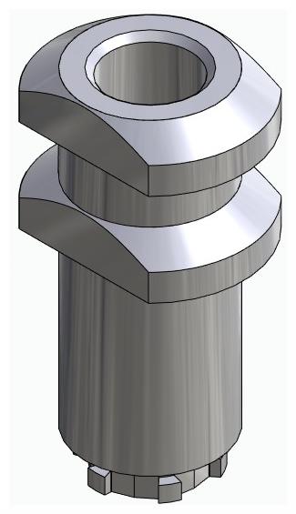BIONIKA UP, Impression coping for open tray, uniform, positioned