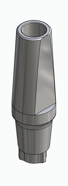 BIONIKA KT, Narrow abutment, straight, positioned