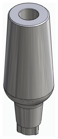 BIONIKA KT, Universal abutment, straight, positioned