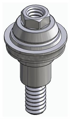 BIONIKA FR, Multi-unit abutment, straight, screwable, wide, LT2