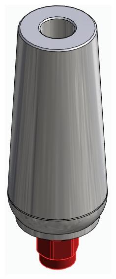 BIONIKA FR, Universal abutment, straight, positioned