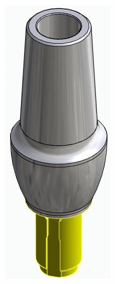 BIONIKA WL, Anatomic abutment, straight, positioned