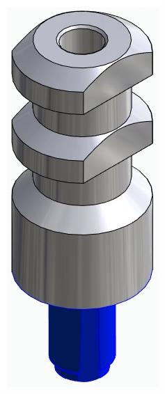 BIONIKA WL, Impression coping for open tray, uniform, positioned