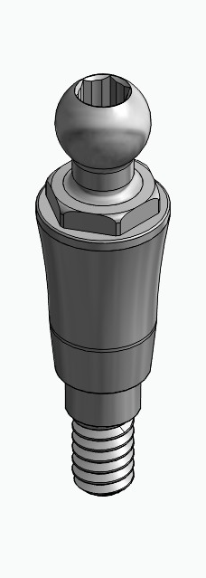 BIONIKA C1, Ball abutment, OC, normal