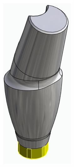 BIONIKA ACTIVAL, Anatomic abutment, angled, 15°, positioned, type-B