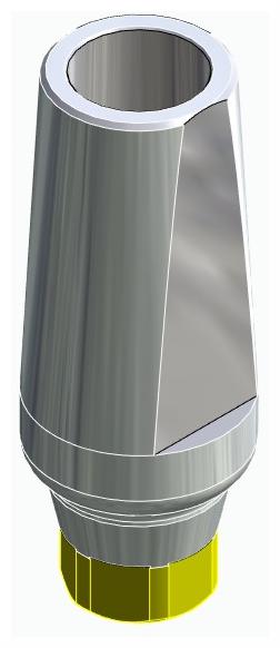 BIONIKA ACTIVAL, Narrow abutment, straight, positioned