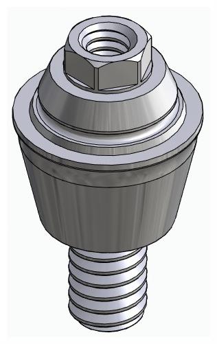 BIONIKA ACTIVAL, Multi-unit abutment, straight, screwable, wide, LT2